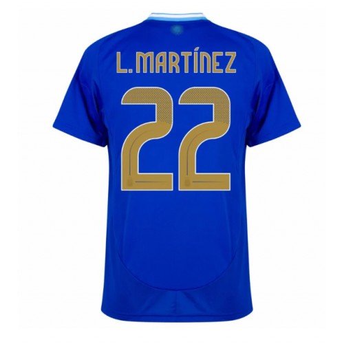 Argentina Lautaro Martinez #22 Gostujuci Dres Copa America 2024 Kratak Rukav